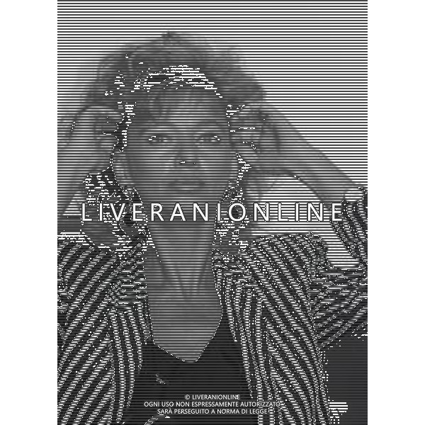Neg- RETROSPETTIVA ENRICA BONACCORTI CONDUTTRICE TELEVISIVA NELLA FOTO A MILANO NELL\'ANNO 1988 AG ALDO LIVERANI SAS