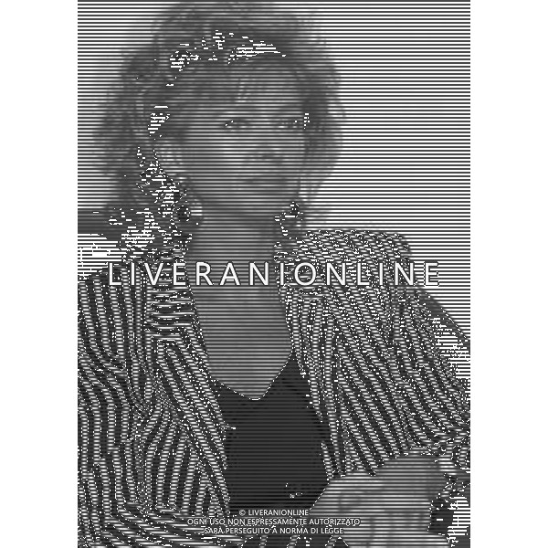 Neg- RETROSPETTIVA ENRICA BONACCORTI CONDUTTRICE TELEVISIVA NELLA FOTO A MILANO NELL\'ANNO 1988 AG ALDO LIVERANI SAS