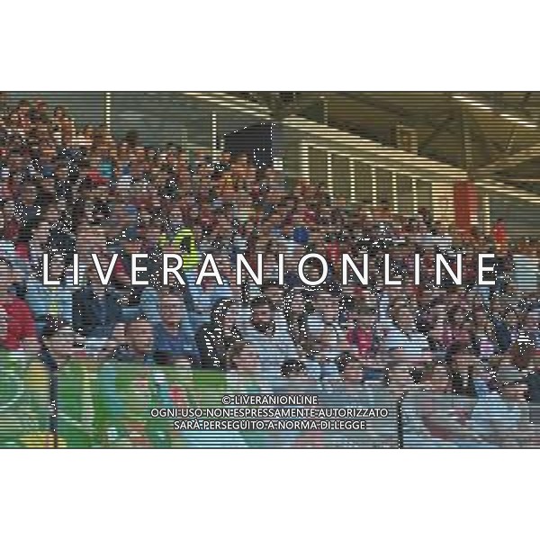 3-6-2023. In occasione della gara Parma Calcio-Cagliari Calcio, ritorno della semifinale dei play off di calcio serie Btk 2022/2023, allo stadio Unipol Domus di Cagliari vengono allestiti dei maxi schermi ed aperta la tibuna con accesso ai tifosi per assistere alla partita. Foto Salvatore Moi/Aldo Liverani s.a.s. Nella foto: Tifosi Cagliari ©MOI SALVATORE / AGENZIA ALDO LIVERANI SAS