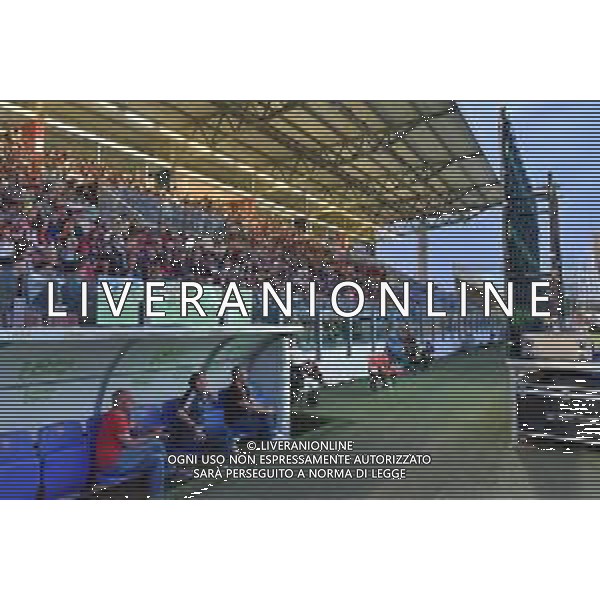 3-6-2023. In occasione della gara Parma Calcio-Cagliari Calcio, ritorno della semifinale dei play off di calcio serie Btk 2022/2023, allo stadio Unipol Domus di Cagliari vengono allestiti dei maxi schermi ed aperta la tibuna con accesso ai tifosi per assistere alla partita. Foto Salvatore Moi/Aldo Liverani s.a.s. Nella foto: Tifosi Cagliari ©MOI SALVATORE / AGENZIA ALDO LIVERANI SAS