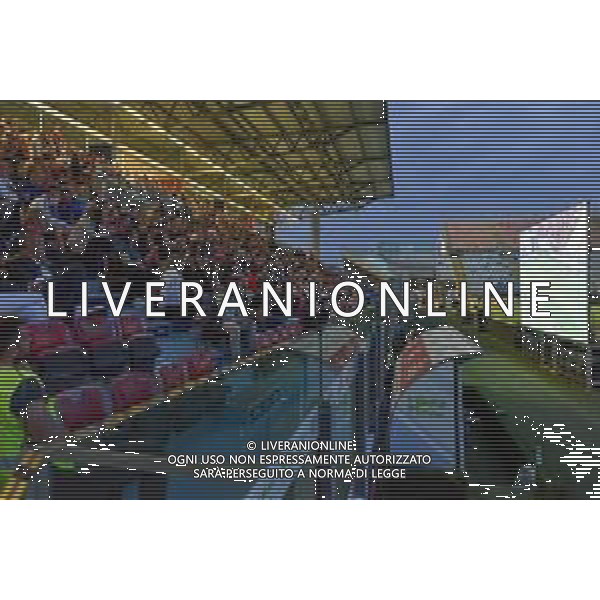 3-6-2023. In occasione della gara Parma Calcio-Cagliari Calcio, ritorno della semifinale dei play off di calcio serie Btk 2022/2023, allo stadio Unipol Domus di Cagliari vengono allestiti dei maxi schermi ed aperta la tibuna con accesso ai tifosi per assistere alla partita. Foto Salvatore Moi/Aldo Liverani s.a.s. Nella foto: Tifosi Cagliari ©MOI SALVATORE / AGENZIA ALDO LIVERANI SAS