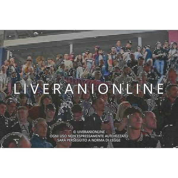 3-6-2023. In occasione della gara Parma Calcio-Cagliari Carcio, ritorno della semifinale dei play off di calcio serie Btk 2022/2023, allo stadio Unipol Domus di Cagliari vengono allestiti dei maxi schermi ed aperta la tibuna con accesso ai tifosi per assistere alla partita. Foto Salvatore Moi/Aldo Liverani s.a.s. Nella foto: Tifosi Cagliari ©MOI SALVATORE / AGENZIA ALDO LIVERANI SAS