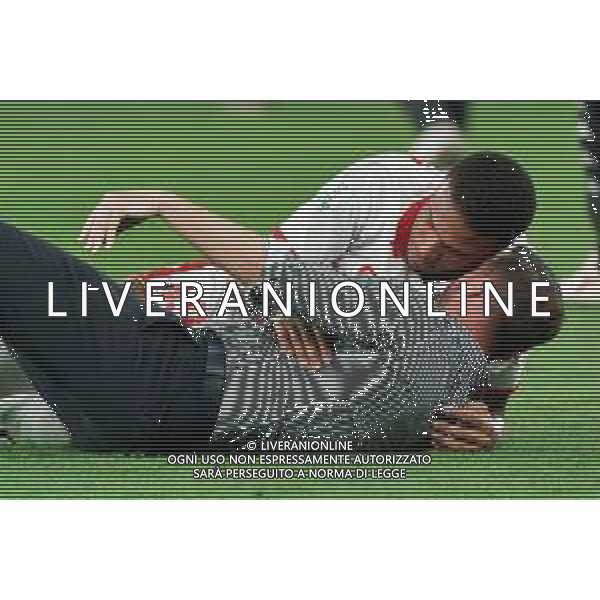 Michael Folorunsho (SSC Bari) celebrates the victory with Ciro Polito Sport Manager of SSC Bari during the Italian Serie B Playoffs match SSC Bari vs FC Sudtirol on June 02, 2023 at the San Nicola stadium in Bari, Italy. Photo by Emmanuele Mastrodonato/ag. Aldo Liverani sas