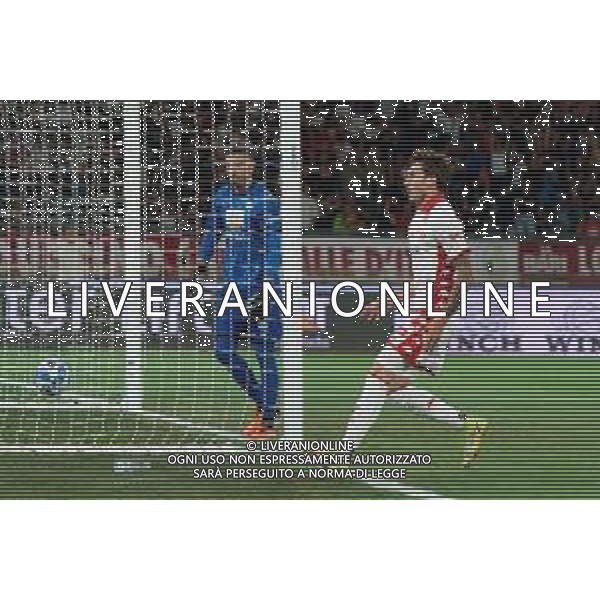 Leonardo Benedetti (SSC Bari) celebrates after scoring a goal during the Italian Serie B Playoffs match SSC Bari vs FC Sudtirol on June 02, 2023 at the San Nicola stadium in Bari, Italy. Photo by Emmanuele Mastrodonato/ag. Aldo Liverani sas
