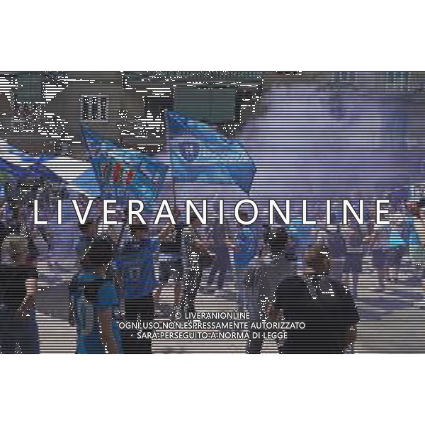 Napoli - Sampdoria Campionato Calcio Serie A Tim 04.06.2023 nella foto: Festeggiamenti dei tifosi fuori lo stadio prima della partita Foto Mosca, Ag.Liverani / AGENZIA ALDO LIVERANI SAS