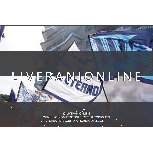 Napoli - Sampdoria Campionato Calcio Serie A Tim 04.06.2023 nella foto: Festeggiamenti dei tifosi fuori lo stadio prima della partita Foto Mosca, Ag.Liverani / AGENZIA ALDO LIVERANI SAS