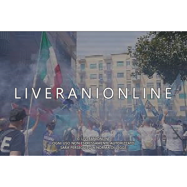 Napoli - Sampdoria Campionato Calcio Serie A Tim 04.06.2023 nella foto: Festeggiamenti dei tifosi fuori lo stadio prima della partita Foto Mosca, Ag.Liverani / AGENZIA ALDO LIVERANI SAS
