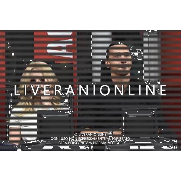 Zlatan Ibrahimovic (Milan) e la moglie Helena Seger commossi per il saluto dei tifosi Milan vs Hellas Verona Milano 04-06-2023 Stadio Giuseppe Meazza - San Siro Campionato Serie A TIM - 38a giornata foto Roberto Garavaglia/ag. Aldo Liverani sas