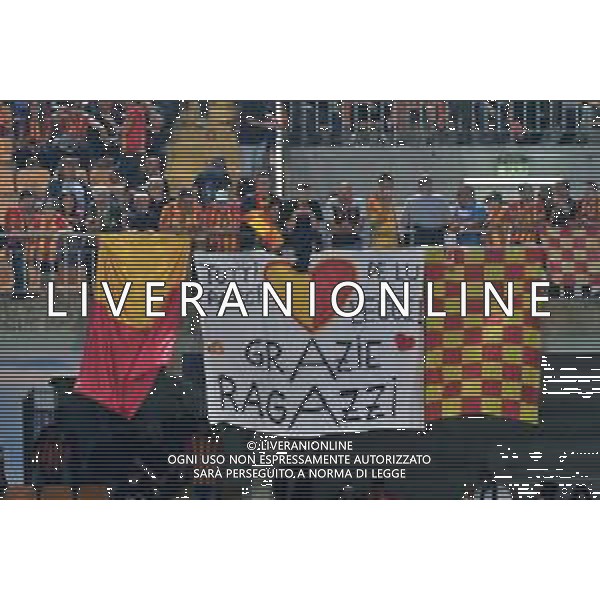 Supporters of US Lecce during the Italian soccer Serie A match US Lecce vs Bologna FC on June 04, 2023 at Via del Mare Stadium in Lecce, Italy. Photo by Emmanuele Mastrodonato/ag. Aldo Liverani sas