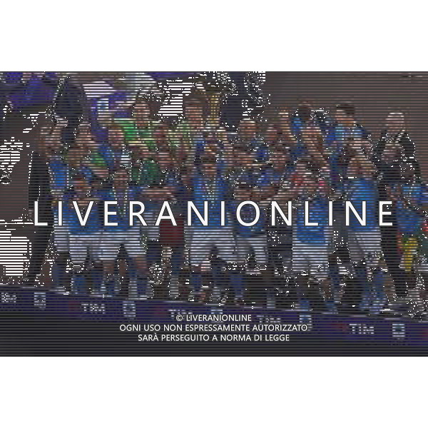 04-06-2023 NAPOLI CAMPIONATO DI CALCIO SERIE A NAPOLI SAMPDORIA nella foto: Il Napoli riceve la coppa del campionato Foto Mosca, Ag.Liverani