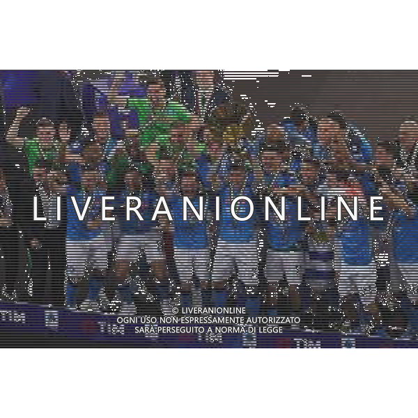 04-06-2023 NAPOLI CAMPIONATO DI CALCIO SERIE A NAPOLI SAMPDORIA nella foto: Il Napoli riceve la coppa del campionato Foto Mosca, Ag.Liverani