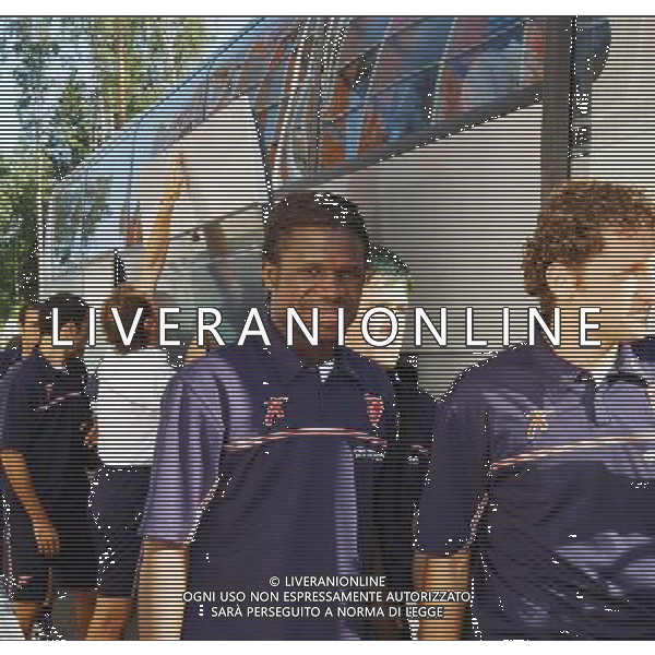 VANTAA (FINLANDIA) 25/07/2003 TERZO TURNO INTERTOTO 003ALLIANSSI-PERUGIA ALLENAMENTO NELLA FOTO: ANCHE CHRIS OBODO AGGREGATO ALLA COMITIVA* FOTO 1905/ROBERTO SETTONCE/ALDO LIVERANI S.A.S.