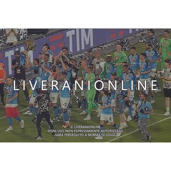 04-06-2023 NAPOLI CAMPIONATO DI CALCIO SERIE A NAPOLI-SAMPDORIA nella foto: Il Napoli riceve la coppa del campionato Foto Mosca, Ag.Liverani