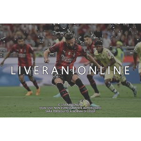 Olivier Giroud (Milan) segna il gol dell\'1 a 0 Milan vs Hellas Verona Milano 04-06-2023 Stadio Giuseppe Meazza - San Siro Campionato Serie A TIM - 38a giornata foto Roberto Garavaglia/ag. Aldo Liverani sas / AGENZIA ALDO LIVERANI SAS