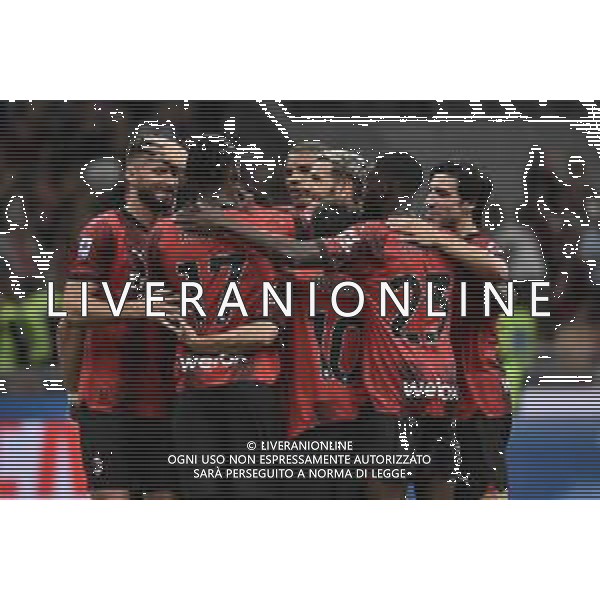 esultanza Milan dopo il gol dell\'1 a 0 Milan vs Hellas Verona Milano 04-06-2023 Stadio Giuseppe Meazza - San Siro Campionato Serie A TIM - 38a giornata foto Roberto Garavaglia/ag. Aldo Liverani sas / AGENZIA ALDO LIVERANI SAS