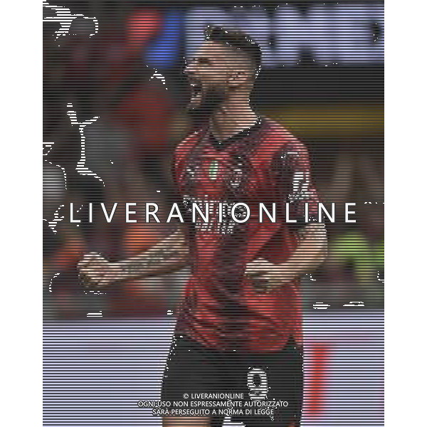 Olivier Giroud (Milan) esulta dopo il gol dell\'1 a 0 Milan vs Hellas Verona Milano 04-06-2023 Stadio Giuseppe Meazza - San Siro Campionato Serie A TIM - 38a giornata foto Roberto Garavaglia/ag. Aldo Liverani sas / AGENZIA ALDO LIVERANI SAS