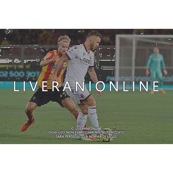 Marko Arnautovic (Bologna FC) and Morten Hjulmand (US Lecce) during the Italian soccer Serie A match US Lecce vs Bologna FC on June 04, 2023 at Via del Mare Stadium in Lecce, Italy. Photo by Emmanuele Mastrodonato/ag. Aldo Liverani sas