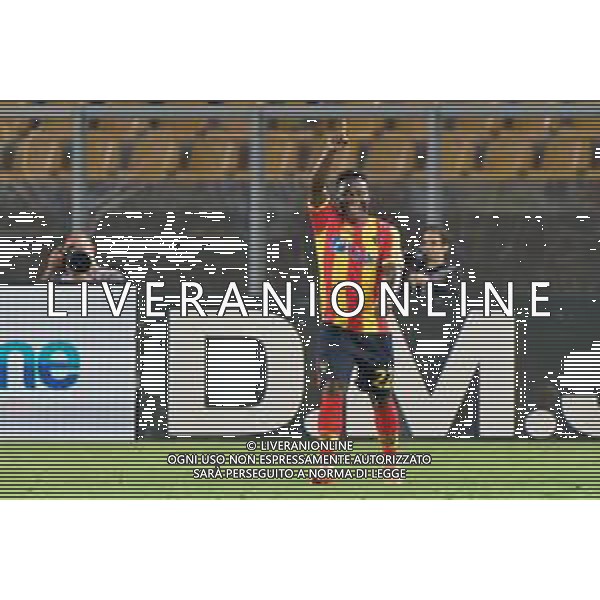 Lameck Banda (US Lecce) celebrates after scoring a goal during the Italian soccer Serie A match US Lecce vs Bologna FC on June 04, 2023 at Via del Mare Stadium in Lecce, Italy. Photo by Emmanuele Mastrodonato/ag. Aldo Liverani sas