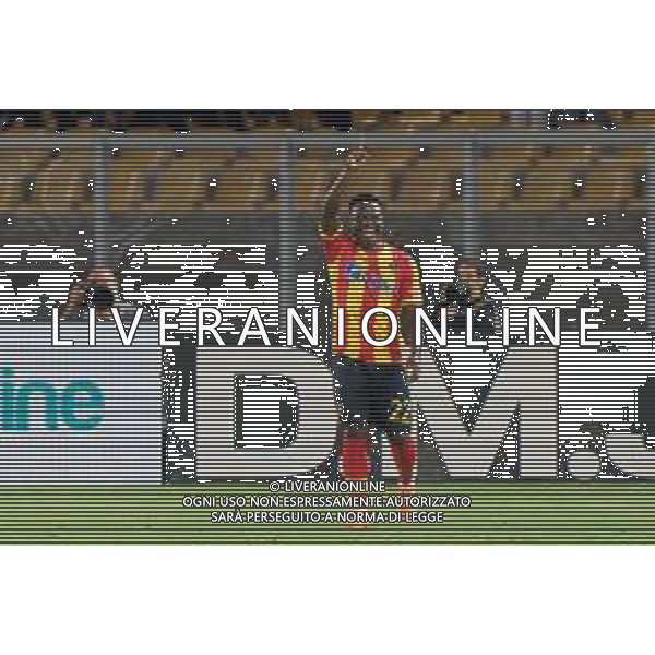 Lameck Banda (US Lecce) celebrates after scoring a goal during the Italian soccer Serie A match US Lecce vs Bologna FC on June 04, 2023 at Via del Mare Stadium in Lecce, Italy. Photo by Emmanuele Mastrodonato/ag. Aldo Liverani sas