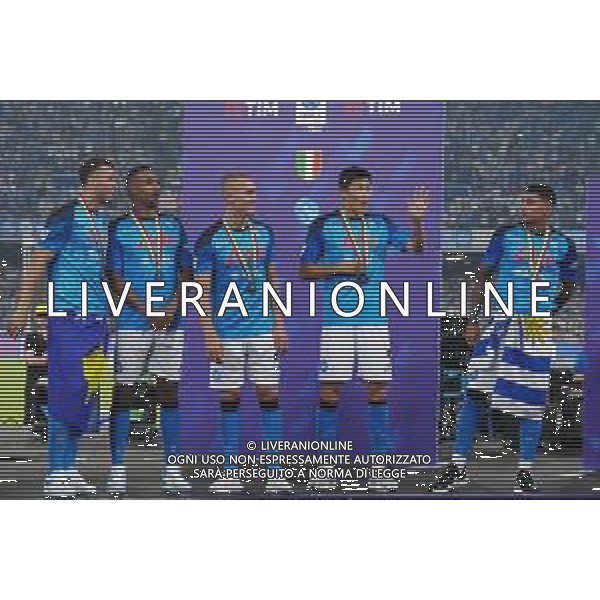 04-06-2023 NAPOLI-CAMPIONATO DI CALCIO SERIE A NAPOLI-SAMPDORIA nella foto: Il Napoli riceve la coppa del campionato Foto Mosca, Ag.Liverani