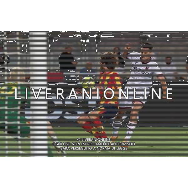 Antonino Gallo (US Lecce) and Nikola Moro (Bologna FC) during the Italian soccer Serie A match US Lecce vs Bologna FC on June 04, 2023 at Via del Mare Stadium in Lecce, Italy. Photo by Emmanuele Mastrodonato/ag. Aldo Liverani sas