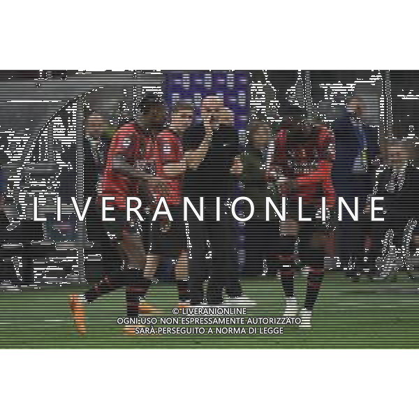 Rafael Leao (Milan) e Fikayo Tomori (Milan) esultano dopo il gol del 2 a 1 Milan vs Hellas Verona Milano 04-06-2023 Stadio Giuseppe Meazza - San Siro Campionato Serie A TIM - 38a giornata foto Roberto Garavaglia/ag. Aldo Liverani sas / AGENZIA ALDO LIVERANI SAS