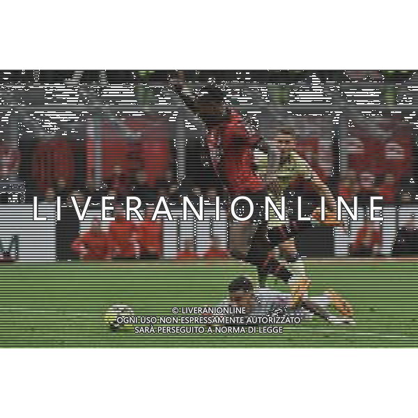 Rafael Leao (Milan) salta Lorenzo Montipo\' (Hellas Verona) e segna il gol del 3 a 1 Milan vs Hellas Verona Milano 04-06-2023 Stadio Giuseppe Meazza - San Siro Campionato Serie A TIM - 38a giornata foto Roberto Garavaglia/ag. Aldo Liverani sas / AGENZIA ALDO LIVERANI SAS