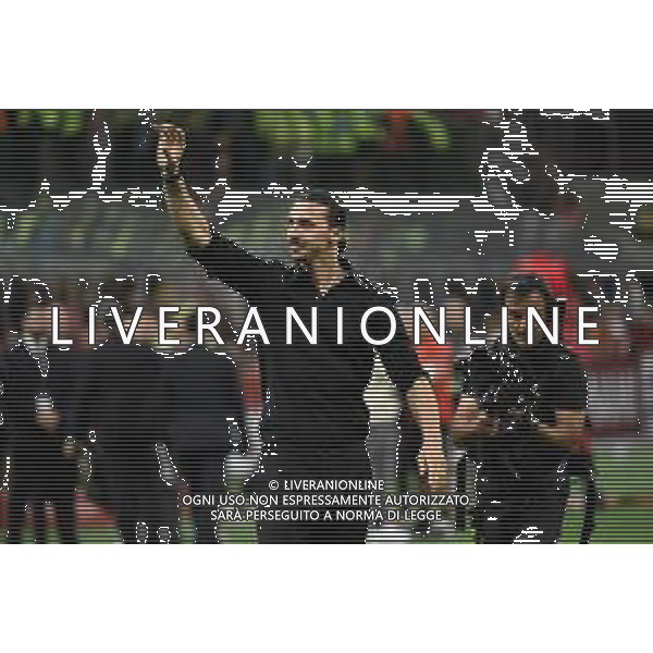 saluto Zlatan Ibrahimovic (Milan) Milan vs Hellas Verona Milano 04-06-2023 Stadio Giuseppe Meazza - San Siro Campionato Serie A TIM - 38a giornata foto Roberto Garavaglia/ag. Aldo Liverani sas / AGENZIA ALDO LIVERANI SAS