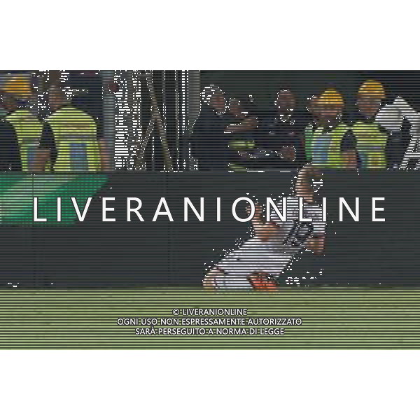 Lewis Ferguson (Bologna FC) celebrates after scoring a goal during the Italian soccer Serie A match US Lecce vs Bologna FC on June 04, 2023 at Via del Mare Stadium in Lecce, Italy. Photo by Emmanuele Mastrodonato/ag. Aldo Liverani sas / AGENZIA ALDO LIVERANI SAS