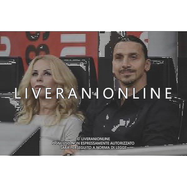 Zlatan Ibrahimovic (Milan) con la moglie Helena Seger Milan vs Hellas Verona Milano 04-06-2023 Stadio Giuseppe Meazza - San Siro Campionato Serie A TIM - 38a giornata foto Roberto Garavaglia/ag. Aldo Liverani sas / AGENZIA ALDO LIVERANI SAS