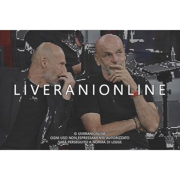 Stefano Pioli allenatore Milan e sulla SX il suo vice Giacomo Murelli Milan vs Hellas Verona Milano 04-06-2023 Stadio Giuseppe Meazza - San Siro Campionato Serie A TIM - 38a giornata foto Roberto Garavaglia/ag. Aldo Liverani sas / AGENZIA ALDO LIVERANI SAS