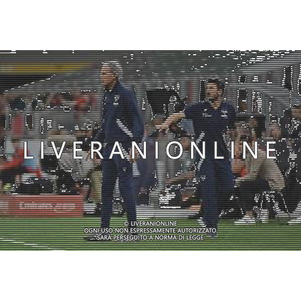Marco Zaffaroni SX e Salvatore Bocchetti DX allenatori Hellas Verona Milan vs Hellas Verona Milano 04-06-2023 Stadio Giuseppe Meazza - San Siro Campionato Serie A TIM - 38a giornata foto Roberto Garavaglia/ag. Aldo Liverani sas / AGENZIA ALDO LIVERANI SAS