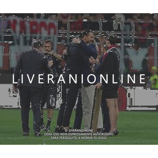 SALUTO DI ZLATAN IBRAHIMOVIC A FINE GARA CON PAOLO SCARONI - MILAN vs HELLAS VERONA Campionato Calcio Serie A TIM 04.06.2023 ©PAOLO GIAMPIETRI / AGENZIA ALDO LIVERANI SAS