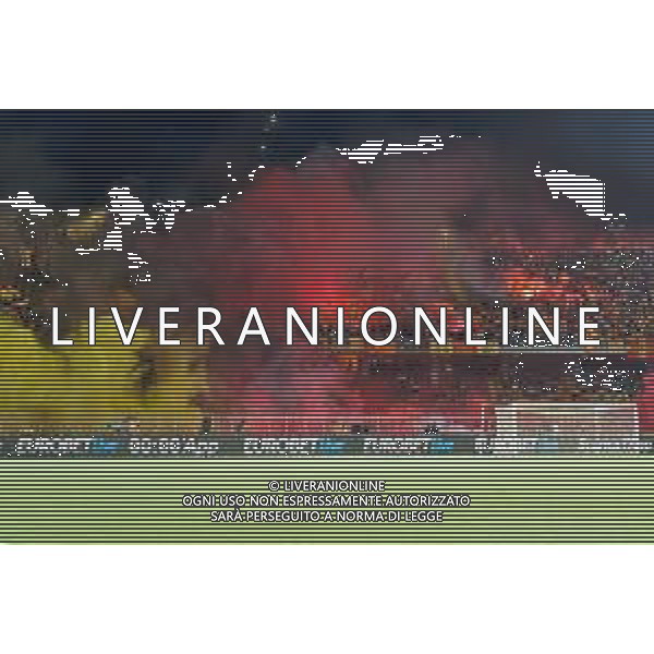 Supporters of US Lecce during the Italian soccer Serie A match US Lecce vs Bologna FC on June 04, 2023 at Via del Mare Stadium in Lecce, Italy. Photo by Emmanuele Mastrodonato/ag. Aldo Liverani sas