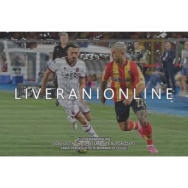 Gabriel Strefezza (US Lecce) and Nicola Sansone (Bologna FC) during the Italian soccer Serie A match US Lecce vs Bologna FC on June 04, 2023 at Via del Mare Stadium in Lecce, Italy. Photo by Emmanuele Mastrodonato/ag. Aldo Liverani sas