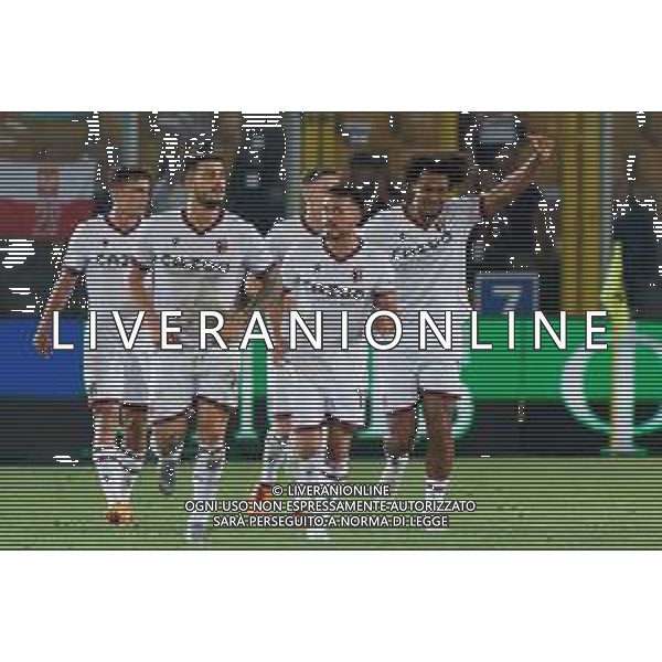 Joshua Zirkzee (Bologna FC) celebrates after scoring a goal during the Italian soccer Serie A match US Lecce vs Bologna FC on June 04, 2023 at Via del Mare Stadium in Lecce, Italy. Photo by Emmanuele Mastrodonato/ag. Aldo Liverani sas