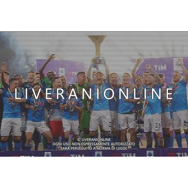 04-06-2023 NAPOLI CAMPIONATO DI CALCIO SERIE A NAPOLI-SAMPDORIA FESTA SCUDETTO: PREMIAZIONE NAPOLI 3 SCUDETTO CAMPIONE D\'ITALIA FOTO MOSCA\AG.ALDO LIVERANI