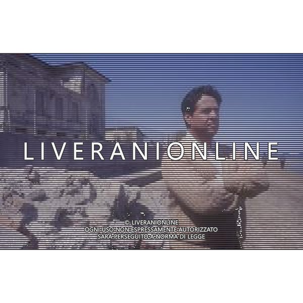 DIAP-Renato Pozzetto attore, regista, cantante italiano - Retrospettiva nella foto durante le riprese del film \'Burro\' di Jose\' Maria Sanchez nel 1989 © ARCHIVIO / AGENZIA ALDO LIVERANI SAS 