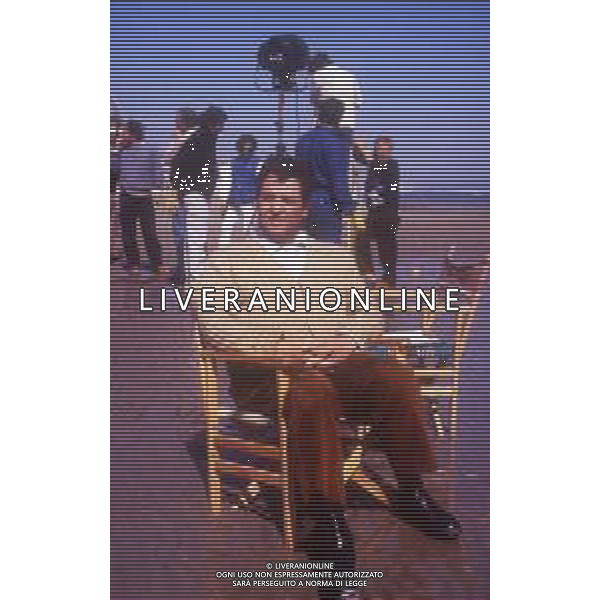 DIAP-Renato Pozzetto attore, regista, cantante italiano - Retrospettiva nella foto durante le riprese del film \'Burro\' di Jose\' Maria Sanchez nel 1989 © ARCHIVIO / AGENZIA ALDO LIVERANI SAS 