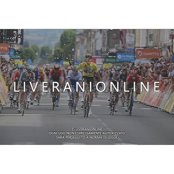 06-06-2023 Criterium Du Dauphine Libere; Tappa 03 Monistrol Sur Loire - Le Coteau; 2023, Jumbo - Visma; 2023, Bora - Hansgrohe; 2023, Jayco - Alula; Laporte, Christophe; Bennett, Sam; Groenewegen, Dylan; Le Coteau; ©SIROTTI / AGENZIA ALDO LIVERANI SAS