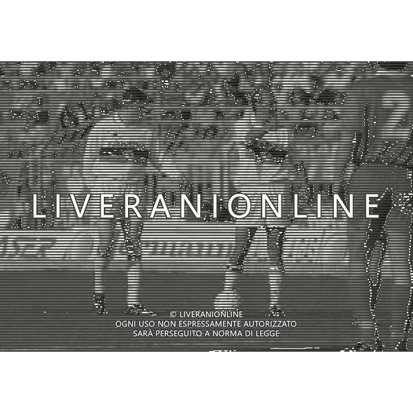 20-03-1994 PIACENZA CAMPIONATO DI CALCIO SERIE A PIACENZA-ATALANTA 4-0 NELLA FOTO PIERLUIGI ORLANDINI E ALEMAO AG ALDO LIVERANI SAS