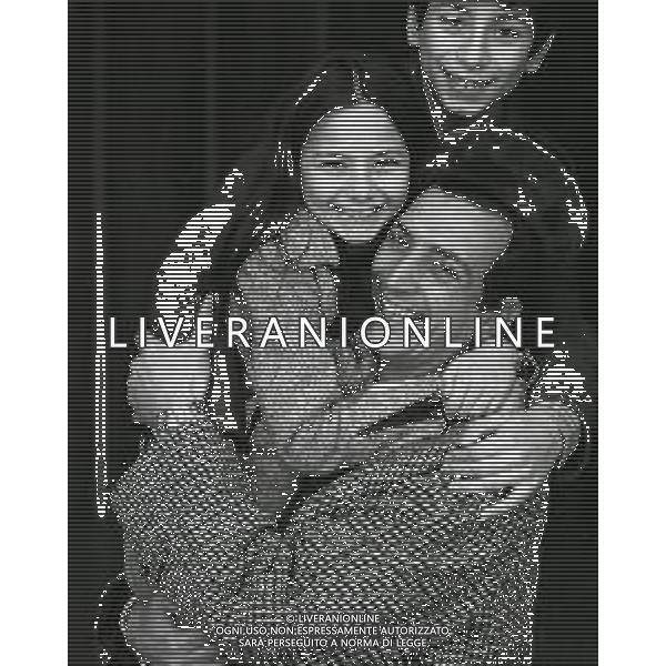 NEG-RETROSPETTIVA LUIGI VANNUCCHI ATTORE NELLA FOTO LUIGI VANNUCCHI A ROMA NELL\'ANNO 1968 CON LA FAMIGLIA FOTO PASCUTTINI-AG ALDO LIVERANI SAS 