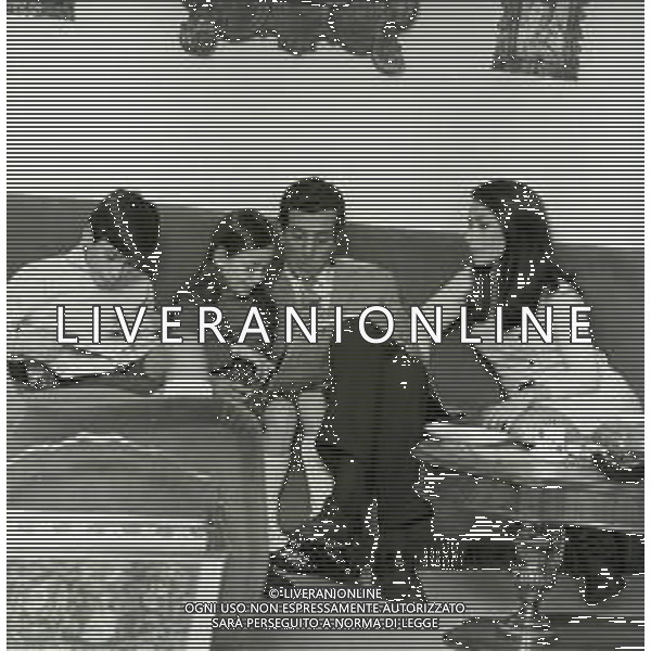 NEG-RETROSPETTIVA LUIGI VANNUCCHI ATTORE NELLA FOTO LUIGI VANNUCCHI A ROMA NELL\'ANNO 1968 CON LA FAMIGLIA FOTO PASCUTTINI-AG ALDO LIVERANI SAS 
