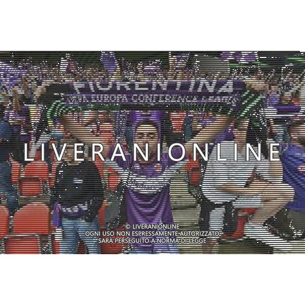 TVRG tifosi Fiorentina Fiorentina vs West Ham United Praga (CZE) 07-06-2023 Eden Arena Finale UEFA Conference League foto Roberto Garavaglia/ag. Aldo Liverani sas/AGENZIA ALDO LIVERANI SAS
