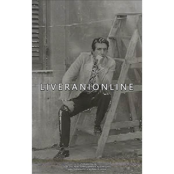 NEG-RETROSPETTIVA LUIGI VANNUCCHI ATTORE NELLA FOTO LUIGI VANNUCCHI A ROMA NELL\'ANNO 1970 AG ALDO LIVERANI SAS