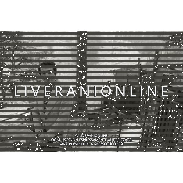 NEG-RETROSPETTIVA LUIGI VANNUCCHI ATTORE NELLA FOTO LUIGI VANNUCCHI A ROMA NELL\'ANNO 1970 AG ALDO LIVERANI SAS