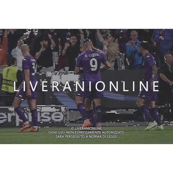 TVRG esultanza Fiorentina dopo il gol dell\'1 a 1di Giacomo Bonaventura Fiorentina vs West Ham United Praga (CZE) 07-06-2023 Eden Arena Finale UEFA Conference League foto Roberto Garavaglia/ag. Aldo Liverani sas/AGENZIA ALDO LIVERANI SAS