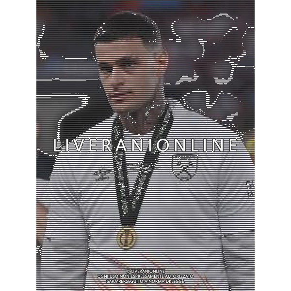 TVRG Gianluca Scamacca (West Ham United) Fiorentina vs West Ham United Praga (CZE) 07-06-2023 Eden Arena Finale UEFA Conference League foto Roberto Garavaglia/ag. Aldo Liverani sas/AGENZIA ALDO LIVERANI SAS