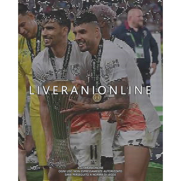 TVRG Lucas Paqueta\' Coelho de Lima (West Ham United) SX ed Emerson Palmieri dos Santos (West Ham United) DX Fiorentina vs West Ham United Praga (CZE) 07-06-2023 Eden Arena Finale UEFA Conference League foto Roberto Garavaglia/ag. Aldo Liverani sas/AGENZIA ALDO LIVERANI SAS