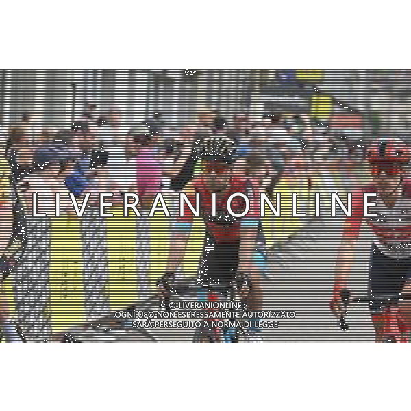 08-06-2023 Criterium Du Dauphine Libere; Tappa 05 Cormoranche Sur Saone - Salins Les Bains; 2023, Bahrain - Victorious; Landa Meana, Mikel; Salins Les Bains; ©SIROTTI / Agenzia Aldo Liverani Sas